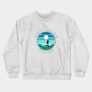 Paddling Vibes -retro- Paddle Boarder Crewneck Sweatshirt